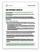Repayment Checklist